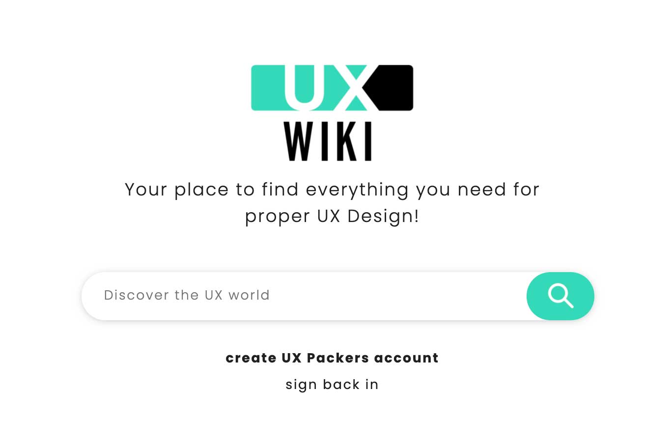 UX Wiki